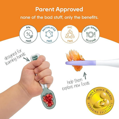 NumNum Baby Spoons Set, Baby Essentials Pre-Spoon GOOtensils - Image 6
