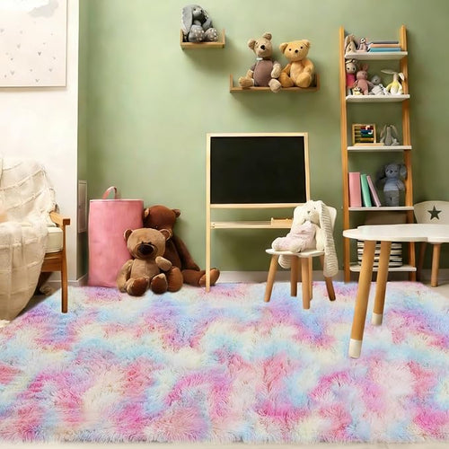6x9 Children's Rugs for Bedroom, Rugs for Living Room, Plush Fluffy Carpet by Mtandyx