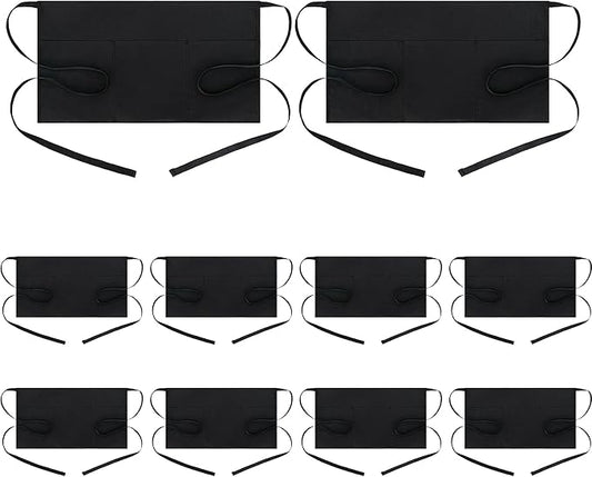 BOHARERS Waist Apron with 3 Pockets 10 Pack by BOHARERS
