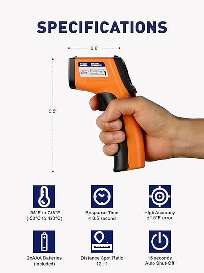 SMART JERRY - Infrared Thermometer Gun | Non-Contact Digital Temperature Gun - Image 2