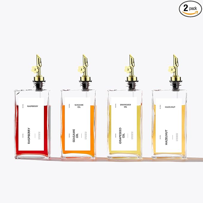 Olive Oil Dispenser Bottle for Kitchen, 16.9 oz/ 500 ml Vinegar Dispenser by Unknown