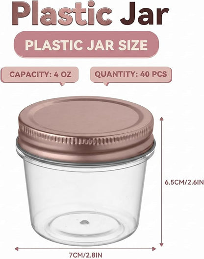 novelinks 4 oz Small Plastic Jars - Image 2
