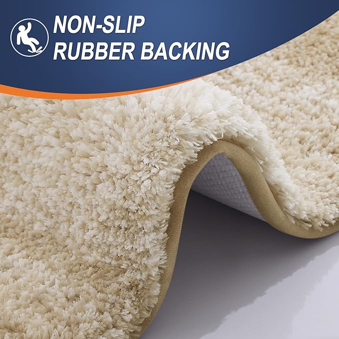 OLANLY Small Bathroom Rugs Mat 24x16, Extra Soft Absorbent Microfiber Bath Rugs - Image 5