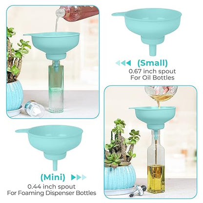 Wide Mouth Kitchen Funnel, Food Grade Plastic Cooking Canning Funnel - Image 3