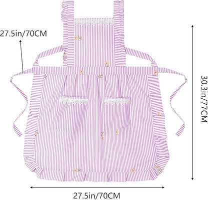 Funny Aprons for Women with Pockets, Kitchen Cooking Grilling Bbq Cute Chef - Image 5