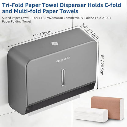 Paper Towel Dispenser Wall Mount, Large Capacity 200 Sheets, No Drilling - Image 2