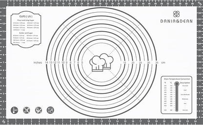 Silicone Mat, 26 x 16inch Extra Large Non-stick Pastry Baking Mat by DANIADEAN
