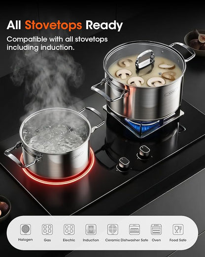 3-Ply Stainless Steel Stock Pot Set - Image 7