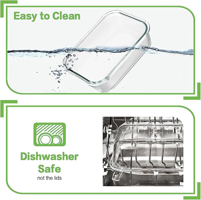 10 Pack Borosilicate Glass Meal Prep Containers - Image 6