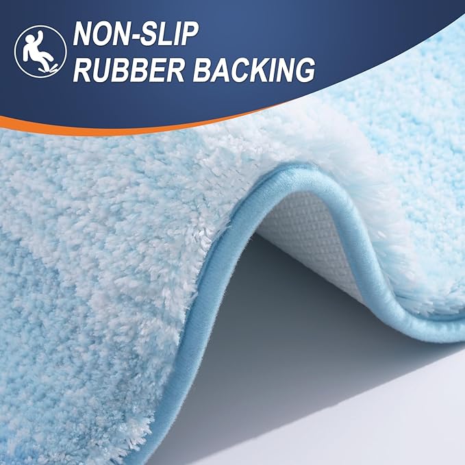 OLANLY Large Bathroom Rugs Mat 54x24, Extra Soft Absorbent Microfiber Bath Rugs - Image 5