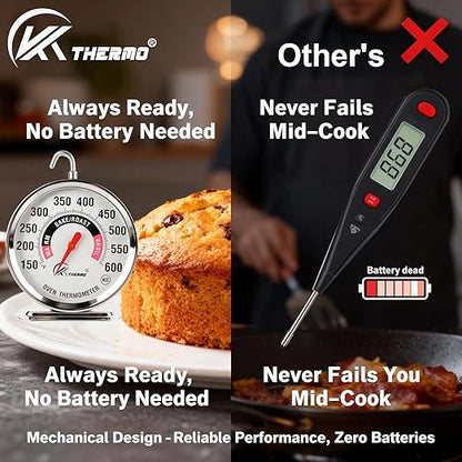 Oven Thermometer 150-600°F Pro Accurate Oven Temperature Gauge - Image 7
