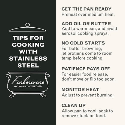 Farberware Classic Series Anniversary Edition Stainless Steel Sauté Pan and Lid - Image 8