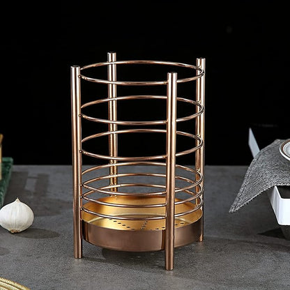 Copper Kitchen Utensil Holder for Kitchen Counter, Stainless Steel Utensil - Image 3