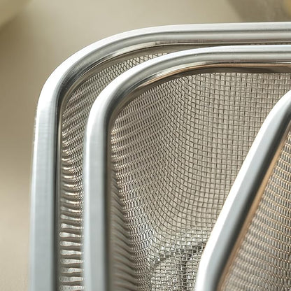 18/8 Stainless Steel Fine Mesh Strainer Basket - Image 4
