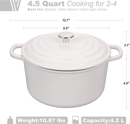 VORRINGARD Enameled Cast Iron Dutch Oven Pot - Image 2