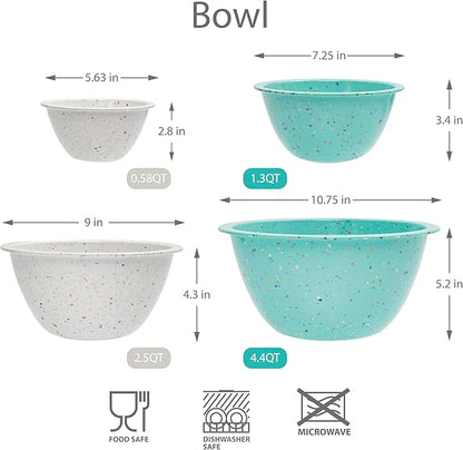 bzyoo Confetti Nesting Mixing Bowls Set - Image 7