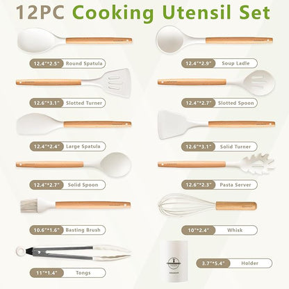 SAKAMOSH Silicone Cooking Utensils Set - Image 2