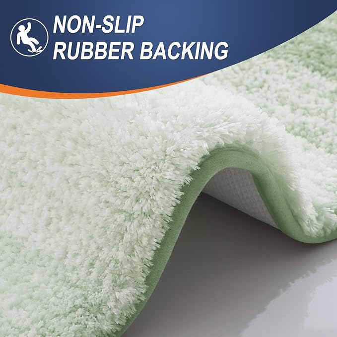 OLANLY Bathroom Rugs Mat 30x20, Extra Soft Absorbent Microfiber Bath Rugs - Image 5