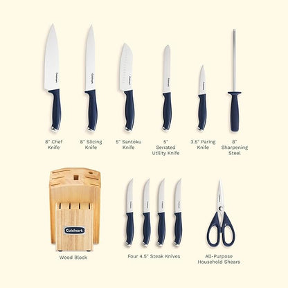 Cuisinart C77SSN-12P Color Pro Collection 12 Piece Knife Block Set - Image 5
