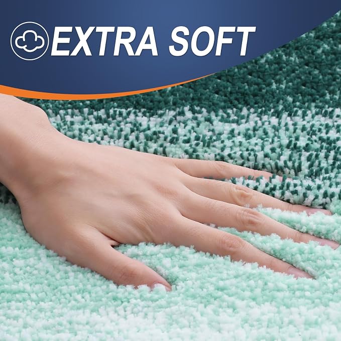 OLANLY Bathroom Runner Rugs Mat 47x24, Extra Soft Absorbent Microfiber Bath Rugs - Image 2