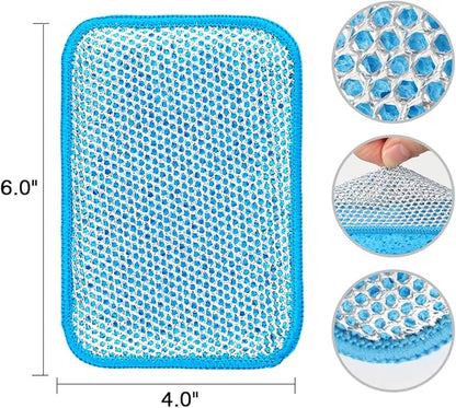 HOMEXCEL 12 Pack Scrub & Wipe Cloths, Scrub Sponges - Image 6