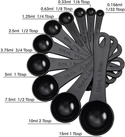 DOTINGHUX Measuring Spoons, Plastic Measuring Spoons Set - Image 3