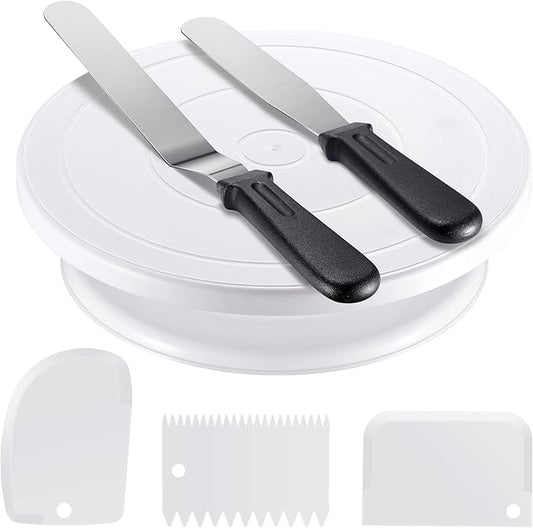 Kootek Cake Decorating Kit Baking Supplies Set Cake Turntable by Kootek