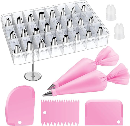 Kootek 32-Piece Piping Bags and Tips Set by Kootek