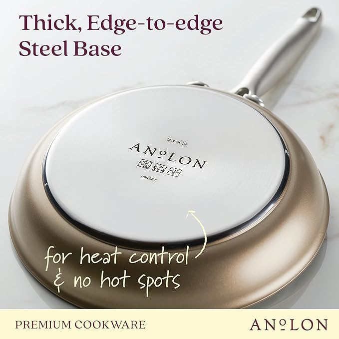 Anolon Ascend Hard Anodized Nonstick Cookware/Pots and Pans Set - Image 4