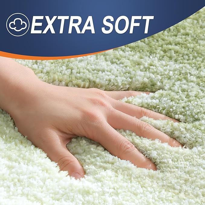 OLANLY Bathroom Rugs Mat 34x21, Extra Soft Absorbent Microfiber Bath Rugs - Image 3