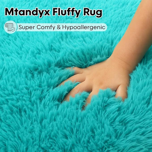 8x10 Area Rugs Living Room, Large Plush Fluffy Bedroom Carpet, Non-Slip - Image 2