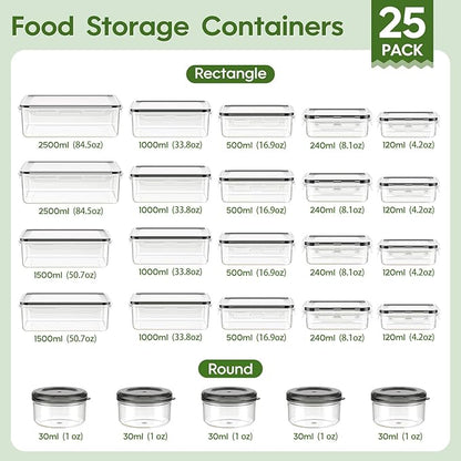 KEMETHY 50-Piece Food Storage Containers - Image 2