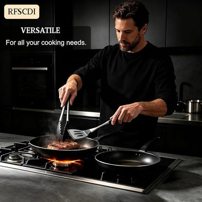 Premium Black Silicone Cooking Utensils Set - Image 6