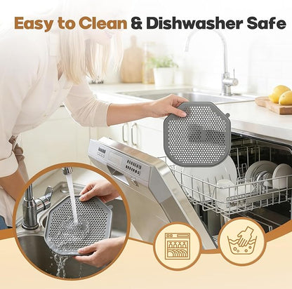 2 PCS Silicone Splatter Shield Heat-Resistant Splash Guard - Image 4