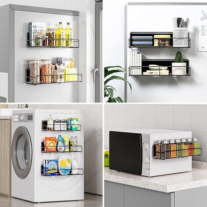 Mystozer 3 Pack Magnetic Spice Rack Organizer, Space Saver - Image 6