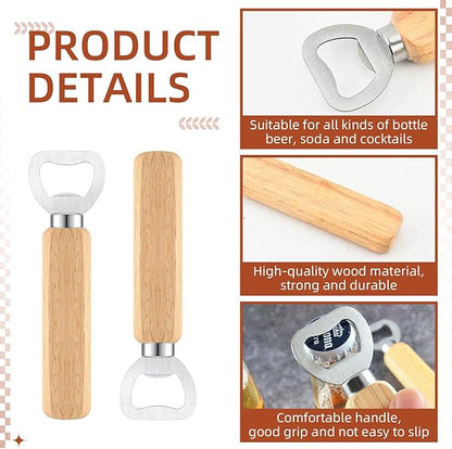 100 Pcs Wooden Bottle Opener - Image 3