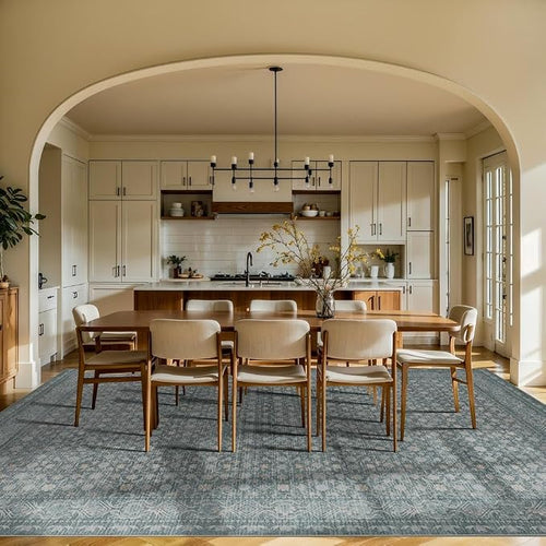 9x12 Washable Area Rug for Living Room, Extra Large Vintage Boho Rugs for - Image 2
