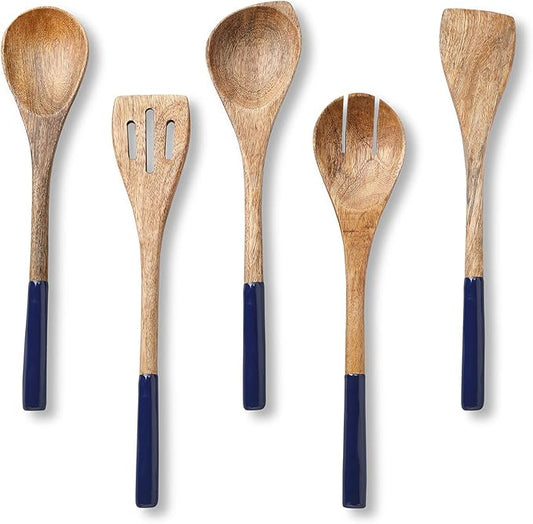 Folkulture Wooden Spoons for Cooking | 12" Premium Acacia Wooden Utensil Set of by FOLKULTURE