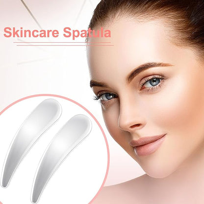Pndeyo 3pcs Mini Stainless Steel Makeup Spatula, Reusable Cosmetic Cream - Image 4
