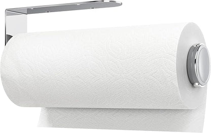 theaoo Paper Towel Holder Under Cabinet, One-Handed Tear Wall Mount Paper Towel - Image 8