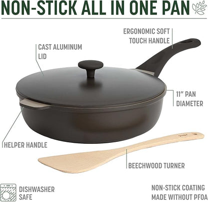 Goodful All-in-One Pan, High-Performance Cast Construction, Dishwasher Safe - Image 4