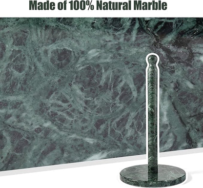 Koville Italian Natural Marble Paper Towel Holder Countertop, Genuine Stone - Image 5