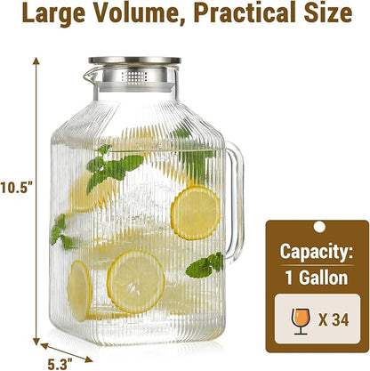 1 Gallon thickened Square Glass Pitcher - Image 3