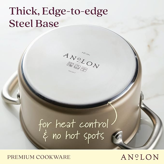 Anolon Ascend Hard Anodized Nonstick Saucepan/Saucepot and Lid - Image 6