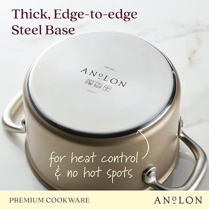 Anolon Ascend Hard Anodized Nonstick Saucepan/Saucepot and Lid - Image 6