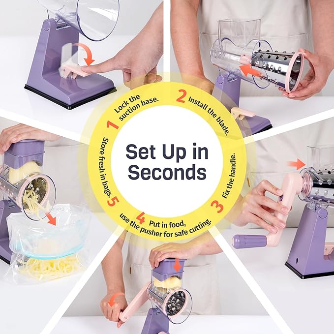 Upgraded Rotary Cheese Grater - Image 8