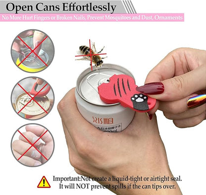 Soda Can Tab Opener Mini Soda Can Cover Easy Tab Opener and Drink Protector - Image 3