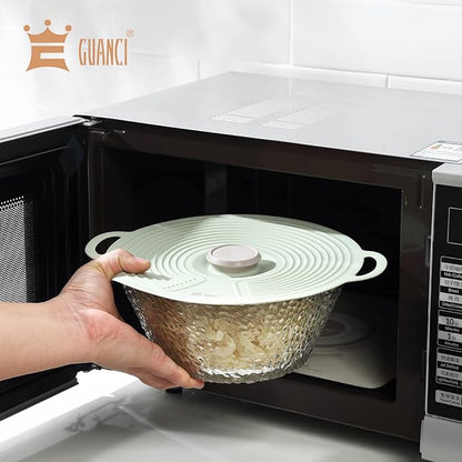GUANCI Silicone Lids for Bowl 8 Pack, Microwave Splatter Cover - Image 5