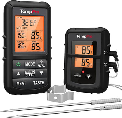 TempPro TP20 500FT Wireless Meat Thermometer by TempPro
