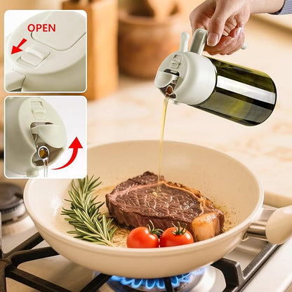 SWEET VIEW Olive Oil Dispenser and Oil Sprayer – 16oz/470ml Glass Light-Proof - Image 4